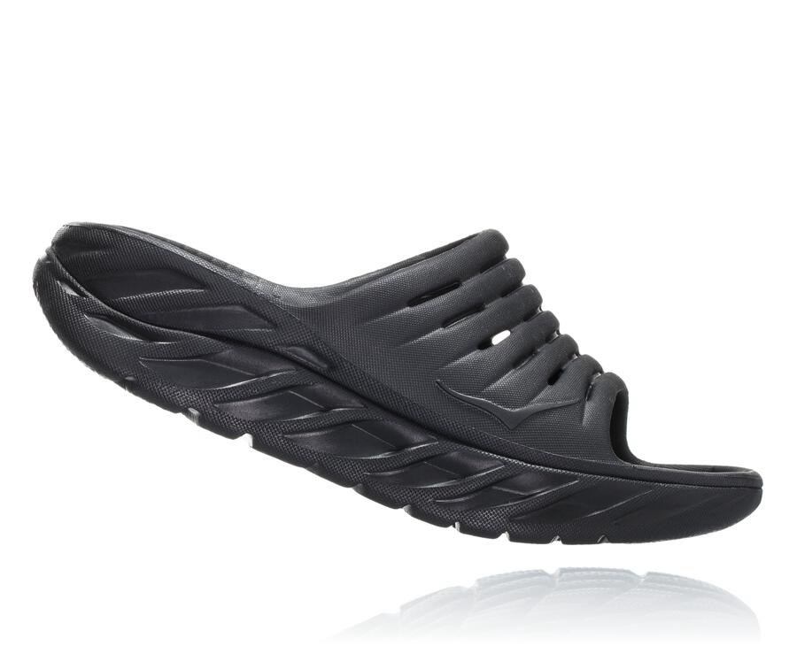 Hoka One One Ora Recovery Tofflor Dam - Svarta - IZCEF-7564